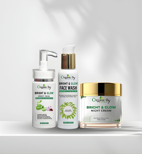 Bright & Glow Deal with Organic Facial, Face Wash & Night Cream